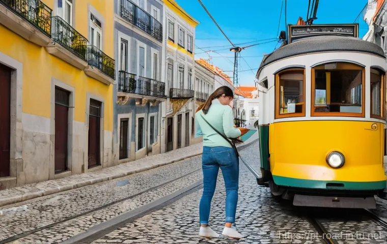 도로교통사 실무 팁 및 사례 공유 - **Prompt 1: Pre-Trip Safety Check in Lisbon**
A responsible female driver in her early 30s, dres...